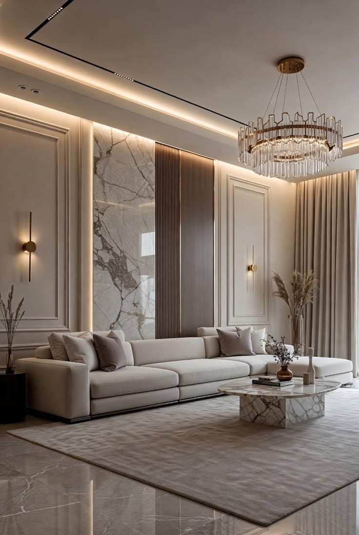 Interior design material moodboard and textures